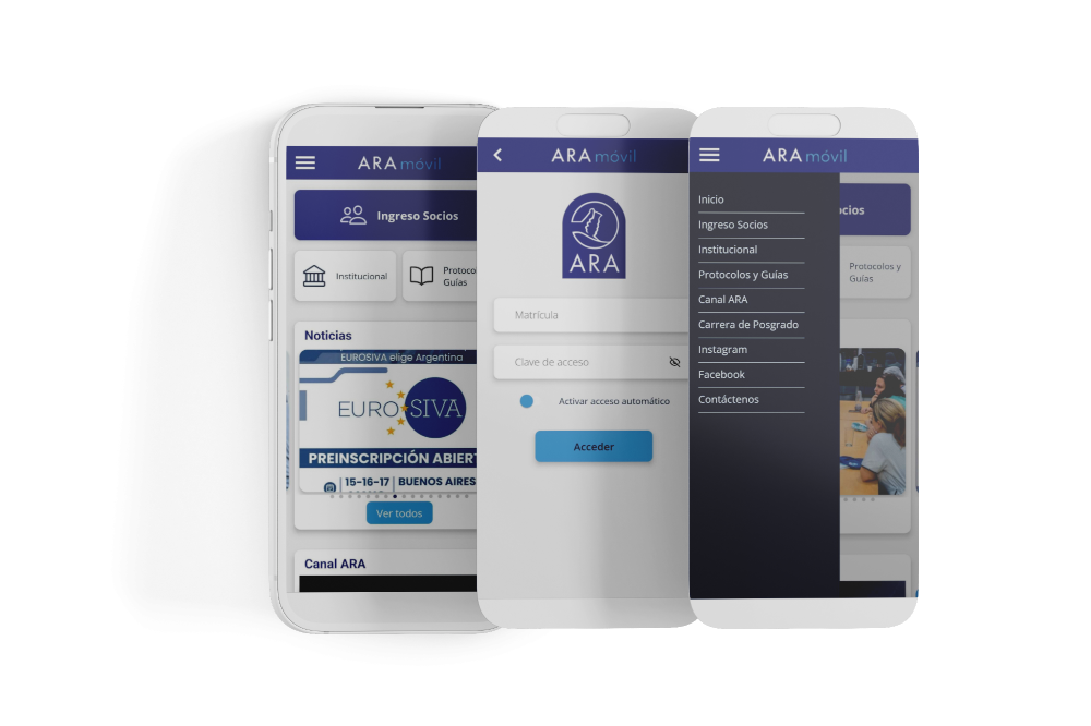 App screen mockups
