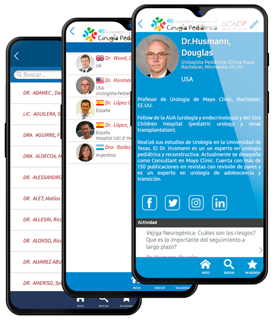 Profil détaillé d'un intervenant dans l'application